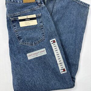 Tommy Hilfiger Classic Fit Jeans Womens 8 A Blue Denim Lightweight Tapered NEW